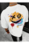 Unisex Men/Women Smile Custom Printed Oversize Cotton T-Shirt