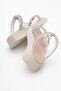 Women's Stone Flat Slippers Beige Beige - 4