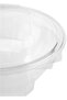 Clear Hinged Flower Bowls – 16 oz | 10 Pieces | Disposable Plastic Takeout Containers w - 4