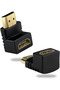 HDMI L Type 90 °   Male to Female Adapter – 4K Supported, Tv-Compatible Corner Converter - 7