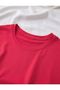 Be Smile Printed Floral Cotton Jersey Red T-Shirt - 3
