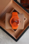 Unisex Silicone Band Orange Wrist Watch - 5