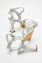 Women's Glitter Heeled Sandals Silver Sim - 4