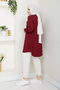 Women's Collar Detail Ruffled Yoke Shirt - 5