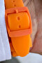 Unisex Silicone Band Orange Wrist Watch - 7