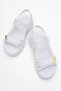 Women's Double Velcro Sandals White - 5