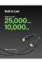 كابل USB-C للشحن السريع - 3.3 قدم/1 متر، أسود - 8