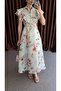Premium Dress with Ruffles Floral - 3
