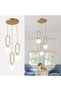 LUSTER White Globe Copper Body E27 x 3 - 4