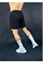Unisex Black Elastic Waist Pocket S-Hort - 2