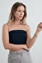 Basic Strapless Bustier with Draped Sides - 3