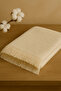 Ecru Muslin Tasseled 4 Layer Muslin 110X110Cm - 4