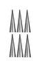 Set of 6 Cornea Mold and Silicone Brush Decoration Set - Ice Cream Funnel Dessert Mold 12 cm - 3