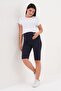 Maternity Stretchy Cotton Adjustable Waist Shorts Leggings - 2