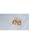 Stainless Steel Hologram Detailed Hoop Earrings - 2