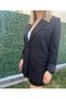 Women's Black Single Button Basic Blazer Jacket - 4