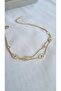 White Enamel Anklet with Stainless Steel Eye Detail - 2