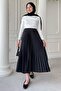 Pleated Black Skirt