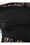Solid Lace Detail Asymmetric Hem Top - 3