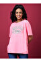 Slogan Print Round Neck Cotton T-Shirt - 2
