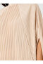 High Neck Plisse Asymmetric Hem Top - 3