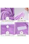 1Pcs Microfiber Hair Towel Wrap Super Absorbent Twist Bandana Drying Cap With Buttoned Bath Ring Fix - 2
