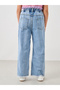 Wide Leg Jeans with Pintuck Detail - 4