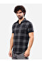 Checked Short Sleeve Regular Fit Shirt - 5