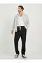 Men Textured Straight Fit Joggers with Drawstring - 2
