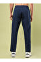 Solid Elasticated Trackpants with Pockets - 3