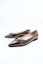 Women's Genuine Leather Evening Dress Ballerinas - 4
