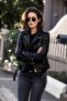 Women's Genuine Leather Biker Jacket - 2