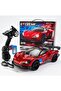 MZtoyz - 1:16 RC Drift Cars 4WD 2.4GHz LED Lights a Set of Drifting tyres Red - 4