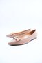 Women's Genuine Leather Evening Dress Ballerinas - 4