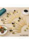 24-Piece Stainless Steel Cutlery Set Gold - 3