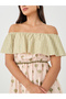 Printed Off Shoulder A-Line Maxi Dress - 4