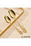 24-Piece Stainless Steel Cutlery Set Gold - 7