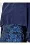 Jacquard Chiffon Cape Sleeve Cape Maxi Dress - 4