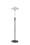 LED American Retro Pleated Floor Lamp, Bedroom Warm Bedside Lamp, 3-Color Lighting, Foot Switch