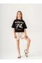 Girl's Cotton 74 Written Shorts Set - 7