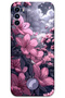 Reeder S19 Max Pro S Compatible Flower Patterned Phone Case + Screen Protector - 5796