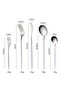 SUNHOME 30-Piece Stainless Steel Cutlery Set White/Silver - 6