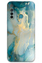 Realme 6I Compatible Marble Pattern Phone Case + Screen Protector - 5814
