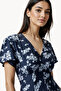 Short Sleeve Viscose Mid-Calf Dress - 4