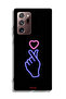 غطاء حماية لهاتف سامسونج جالكسي نوت 20 ألترا بنقشة قلب سناب - 3