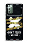 Samsung Galaxy Note 20 Protective Case Cover Caution Never Touch My Phone - 2