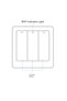Smart Switch, Wireless 2.4GHz, Push Button with Return, Classic Design, LED Lighting, 2 Ph - 6