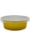 620 ml Golden Aluminium Round Food Containers – 5 Pcs with Lids - 2