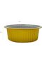 620 ml Golden Aluminium Round Food Containers – 5 Pcs with Lids - 5