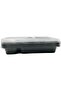 Black Base Rectangular 6-Compartment Food Containers with Lids – Pack of 5 - 3